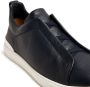 Zegna low-top leather sneakers Black - Thumbnail 2