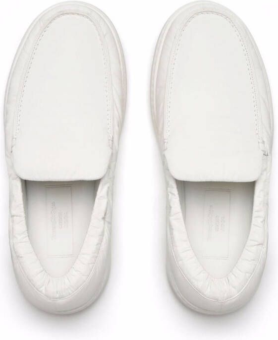 Zegna padded-panel slip-on sneakers White