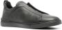 Zegna panelled leather slip-on sneakers Black - Thumbnail 2