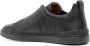 Zegna panelled leather slip-on sneakers Black - Thumbnail 3