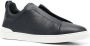 Zegna slip-on leather sneakers Blue - Thumbnail 2