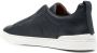 Zegna slip-on leather sneakers Blue - Thumbnail 3