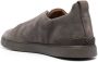 Zegna slip-on suede low-top sneakers Grey - Thumbnail 3