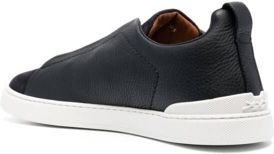 Zegna slip-on suede sneakers Blue