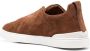 Zegna slip-on suede sneakers Brown - Thumbnail 3