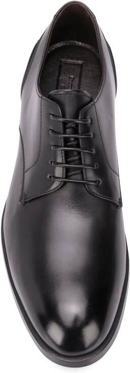 Zegna stitched-panel Derby shoes Black