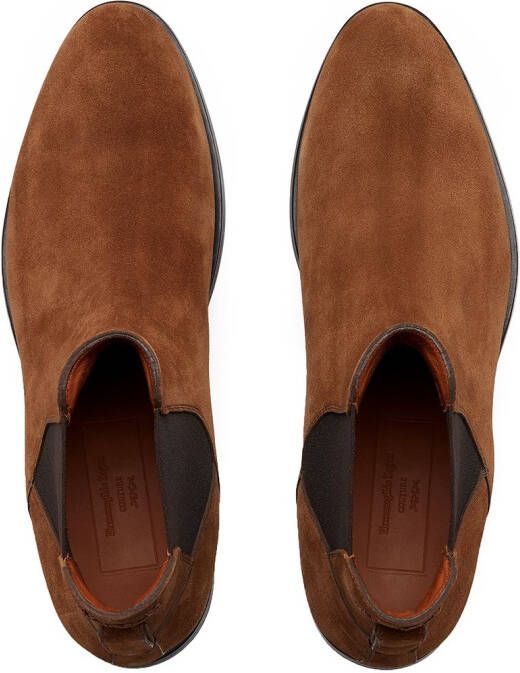 Zegna suede Chelsea boots Brown