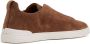 Zegna suede low-top sneakers Brown - Thumbnail 3