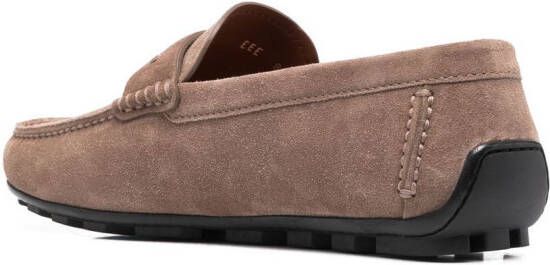Zegna suede penny loafers Neutrals