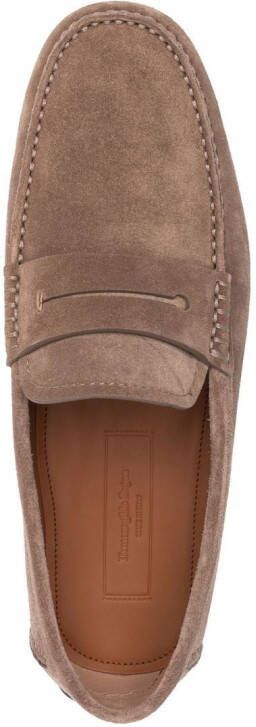 Zegna suede penny loafers Neutrals