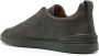 Zegna Triple Stitch leather sneakers Green - Thumbnail 3