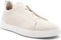 Zegna Triple Stitch leather sneakers Neutrals - Thumbnail 1
