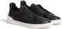 Zegna SECONDSKIN Triple Stitch leather sneakers Black - Thumbnail 2