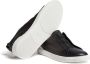 Zegna SECONDSKIN Triple Stitch leather sneakers Black - Thumbnail 3