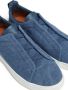 Zegna Triple Stitch canvas sneakers Blue - Thumbnail 5