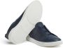 Zegna SECONDSKIN Triple Stitch leather sneakers Blue - Thumbnail 3