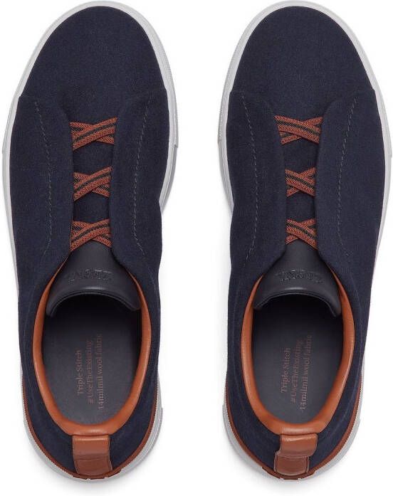 Zegna Triple Stitch™ low-top sneakers Blue