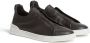 Zegna SECONDSKIN Triple Stitch leather sneakers Brown - Thumbnail 2
