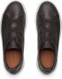 Zegna SECONDSKIN Triple Stitch leather sneakers Brown - Thumbnail 4