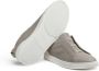 Zegna SECONDSKIN Triple Stitch leather sneakers Grey - Thumbnail 3