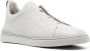 Zegna triple-stitch low-top sneakers Grey - Thumbnail 2