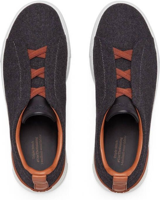 Zegna Triple Stitch™ low-top sneakers Grey