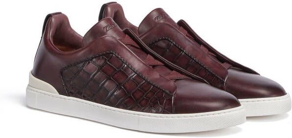 Zegna Triple Stitch™ low-top sneakers Red