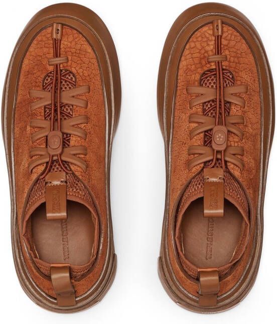 Zegna x MRBAILEY Triple Stitch textured sneakers Brown