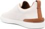 Zegna Triple Stitch pebbled leather sneakers Neutrals - Thumbnail 3