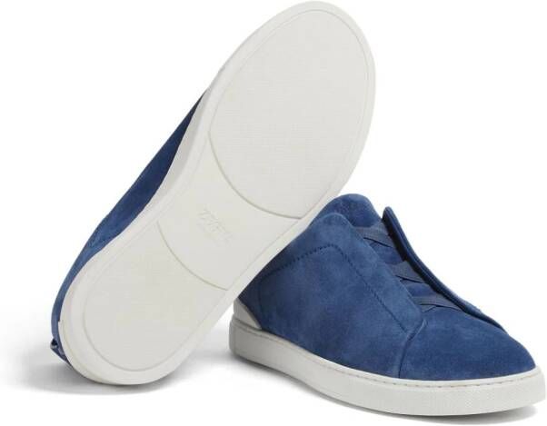 Zegna Triple Stitch™ suede sneakers Blue