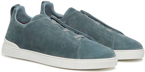 Zegna Triple Stitch™ suede sneakers Blue