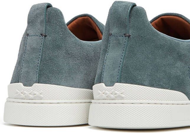 Zegna Triple Stitch™ suede sneakers Blue