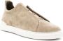 Zegna Triple Stitch™ suede sneakers Green - Thumbnail 2