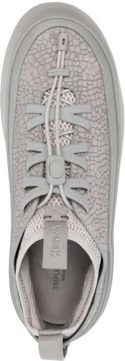 Zegna x MRBAILEY Triple Stitch textured sneakers Grey