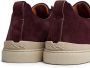 Zegna Triple Stitch suede sneakers Red - Thumbnail 3
