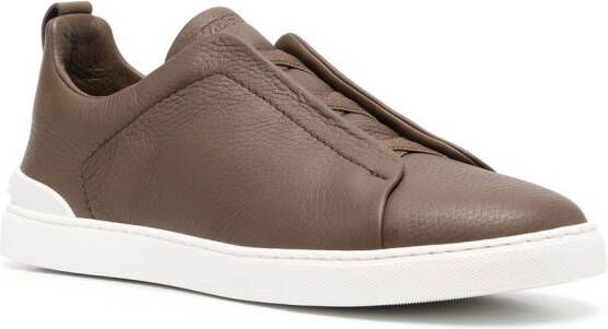 Zegna Triple Stitch sneakers Brown