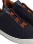 Zegna Triple Stitch slip-on sneakers Blue - Thumbnail 3