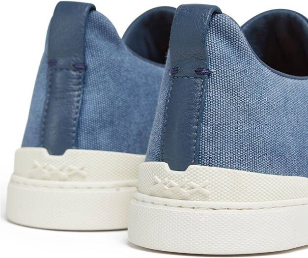 Zegna two-tone design sneakers Blue