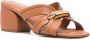 ZIMMERMANN Prisma 65mm leather sandals Brown - Thumbnail 2