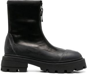 Eytys Aquari zipped ankle boots Black
