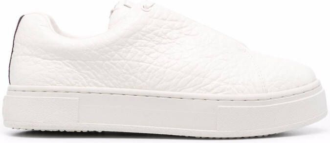 EYTYS Doja pebbled-leather low-top sneakers White