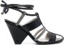 Fabiana Filippi 100mm leather sandals Black - Thumbnail 1