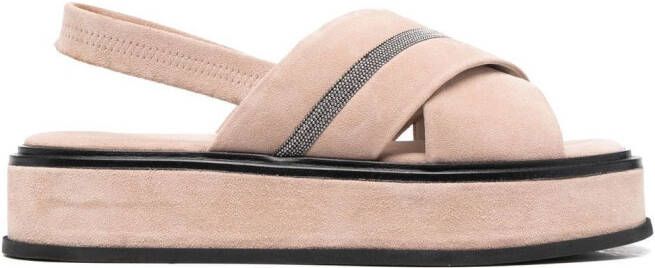 Fabiana Filippi 45mm chunky open-toe sandals Neutrals