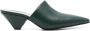 Fabiana Filippi 50mm slip-on leather mules Green - Thumbnail 1