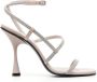 Fabiana Filippi 70mm beaded heeled sandals Grey - Thumbnail 1