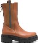 Fabiana Filippi bead-embellished combat boots Brown - Thumbnail 1