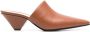 Fabiana Filippi pointed 55mm leather mules Brown - Thumbnail 1