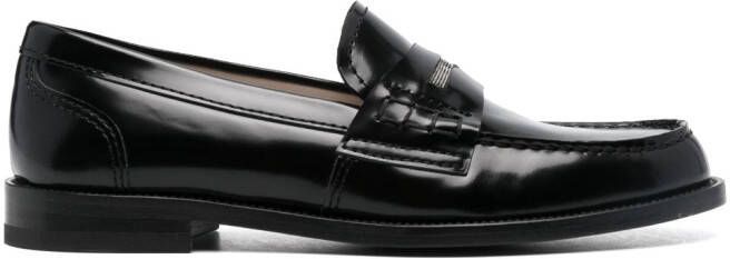 Fabiana Filippi slip-on calf leather loafers Black