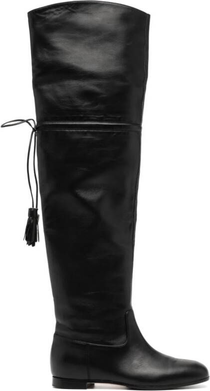Fabiana Filippi tassel-detail leather boots Black
