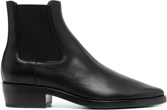 Fear Of God pointed-toe leather ankle boots Black